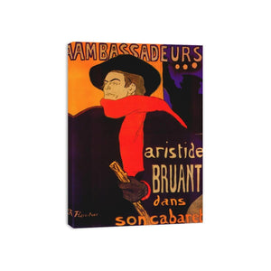 Ambassadeurs by Henri de Toulouse by Lautrec Canvas Print