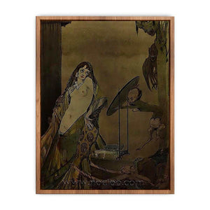 "Drest thus, I seem a different creature", illustration from 'Faust' by Goethe Poster