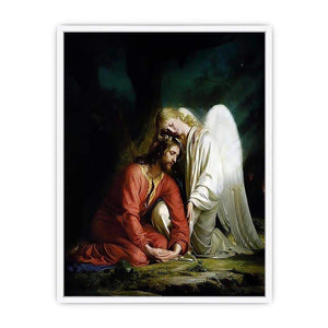 Christ at Gethsemane I Framed Print
