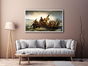 Washington Crossing the Delaware by Emanuel Gottlieb Leutze Painting