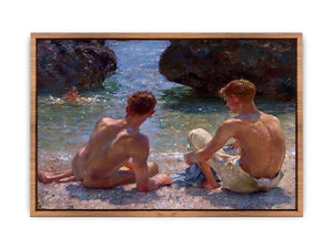 The Critics, by Henry Scott Tuke Poster