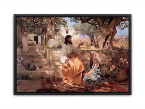 Christ in the House of Martha and Mary Canvas Print