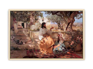 Christ in the House of Martha and Mary Art Print