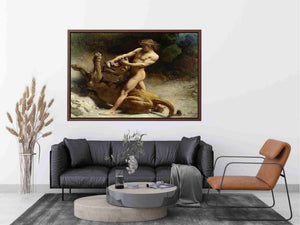 Samson's youth by Léon Bonnat Painting