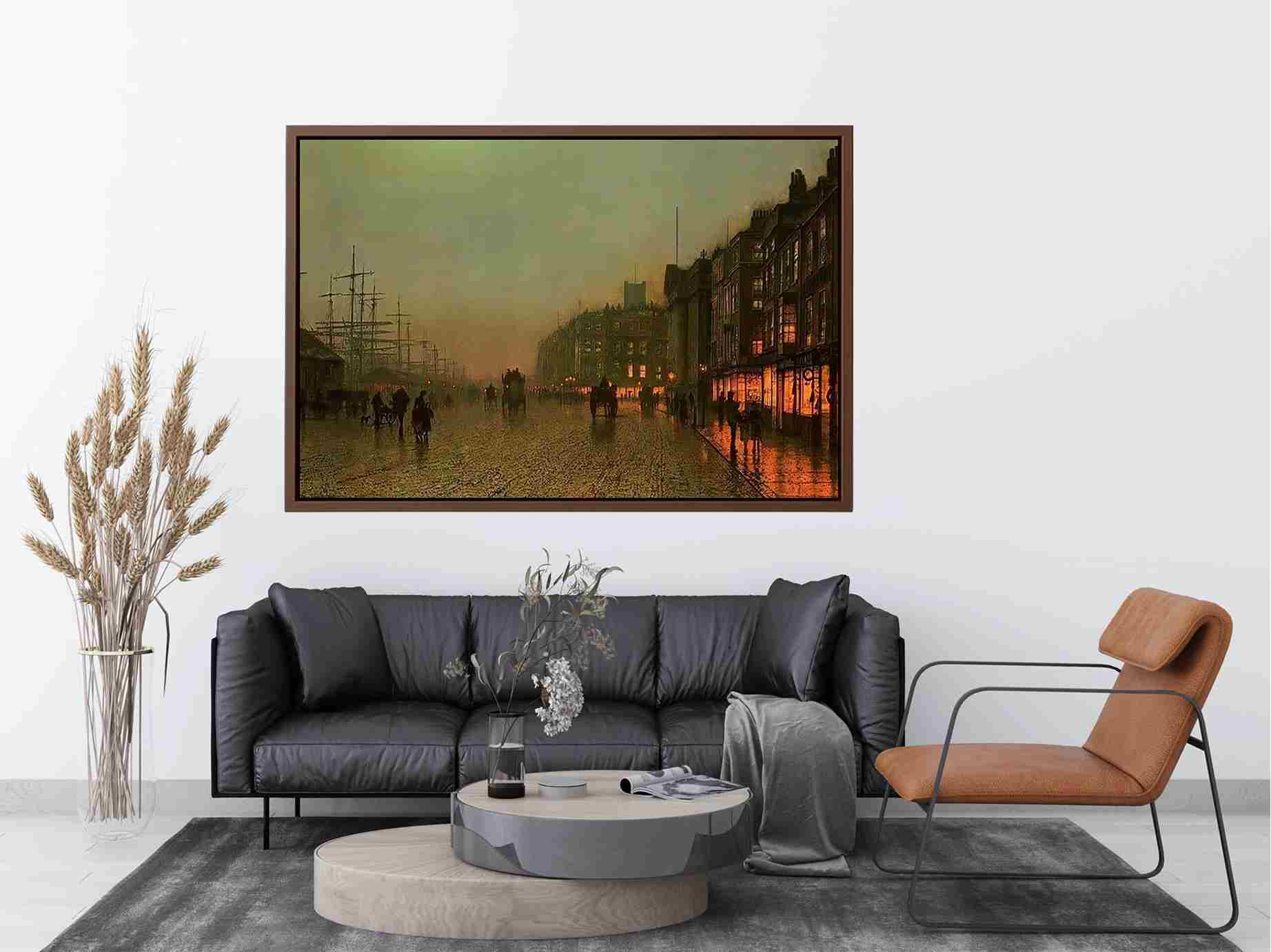 Liverpool from Wapping by John Atkinson Grimshaw Painting