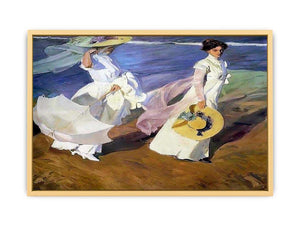 Strolling along the Seashore Streched canvas