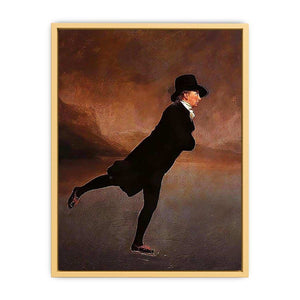 The Reverend Robert Walker skating on Duddingston Loch Streched canvas