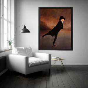 The Reverend Robert Walker skating on Duddingston Loch by Sir Henry Raeburn Painting