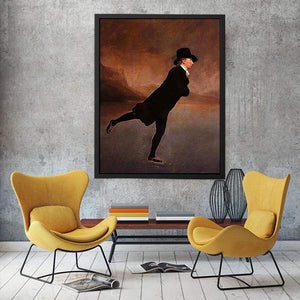 The Reverend Robert Walker skating on Duddingston Loch by Sir Henry Raeburn Painting