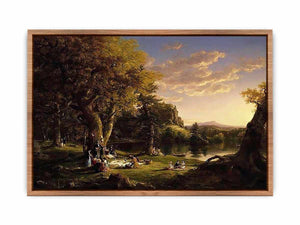 The Picnic by Thomas Cole Poster