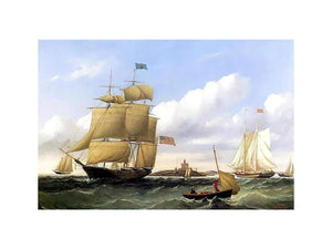 The Whaleship "Emma C. Jones" off Round Hills, New Bedford by William Bradford