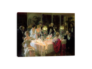 The Dinner Party by Jules Grun Painting