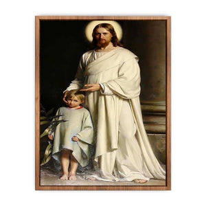 Christ and a Boy Poster