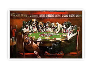 Poker Sympathy by Cassius Marcellus Coolidge Framed Print