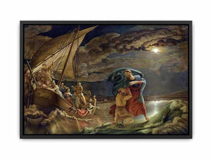 Peter Walks on Water Canvas Print