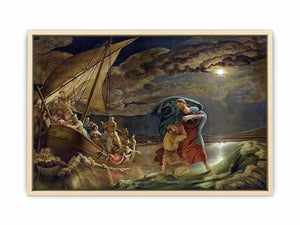 Peter Walks on Water Art Print