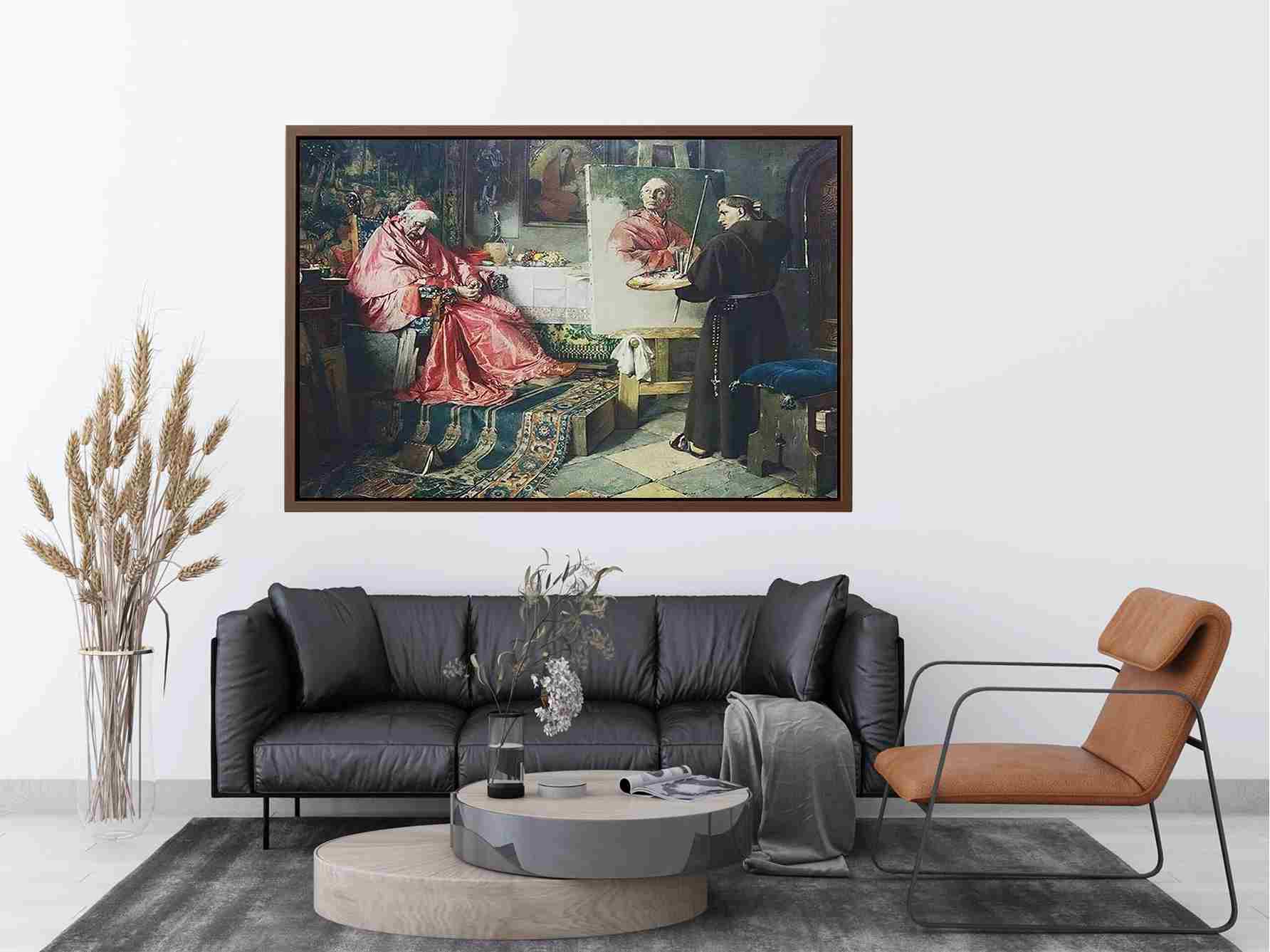 The Cardinal's Portrait by TOBY EDWARD ROSENTHAL Painting