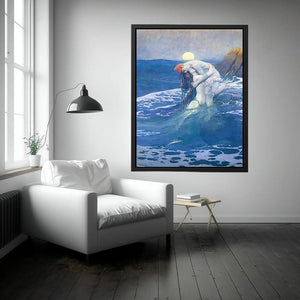 The Mermaid by HOWARD PYLE Painting