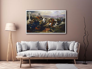 The Battle of Poitiers by CHARLES AUGUSTE STEUBEN Painting