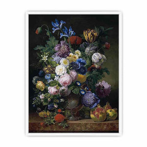 Still-Life by JEAN-JOSEPH-XAVIER BIDAULD Framed Print