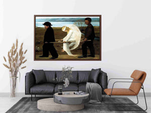 The Wounded Angel from 1903 by HUGO SIMBERG Painting