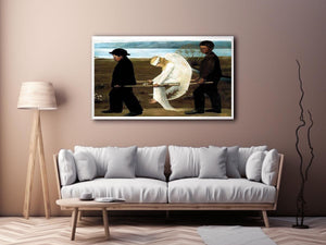 The Wounded Angel from 1903 by HUGO SIMBERG Painting