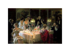 The End of Dinner by JULES ALEXANDRE GRUN