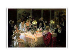The End of Dinner Framed Print