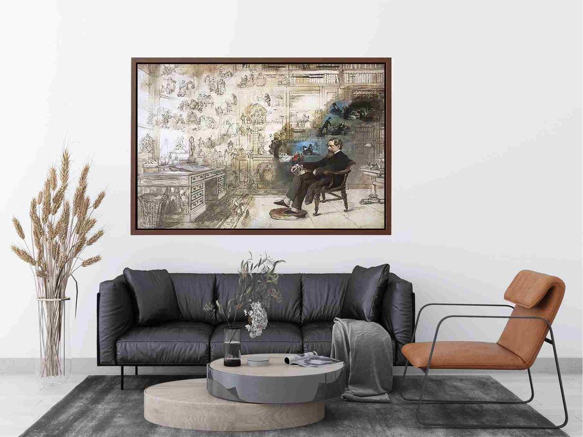 Dickens' Dream by ROBERT WILLIAM BUSS Painting