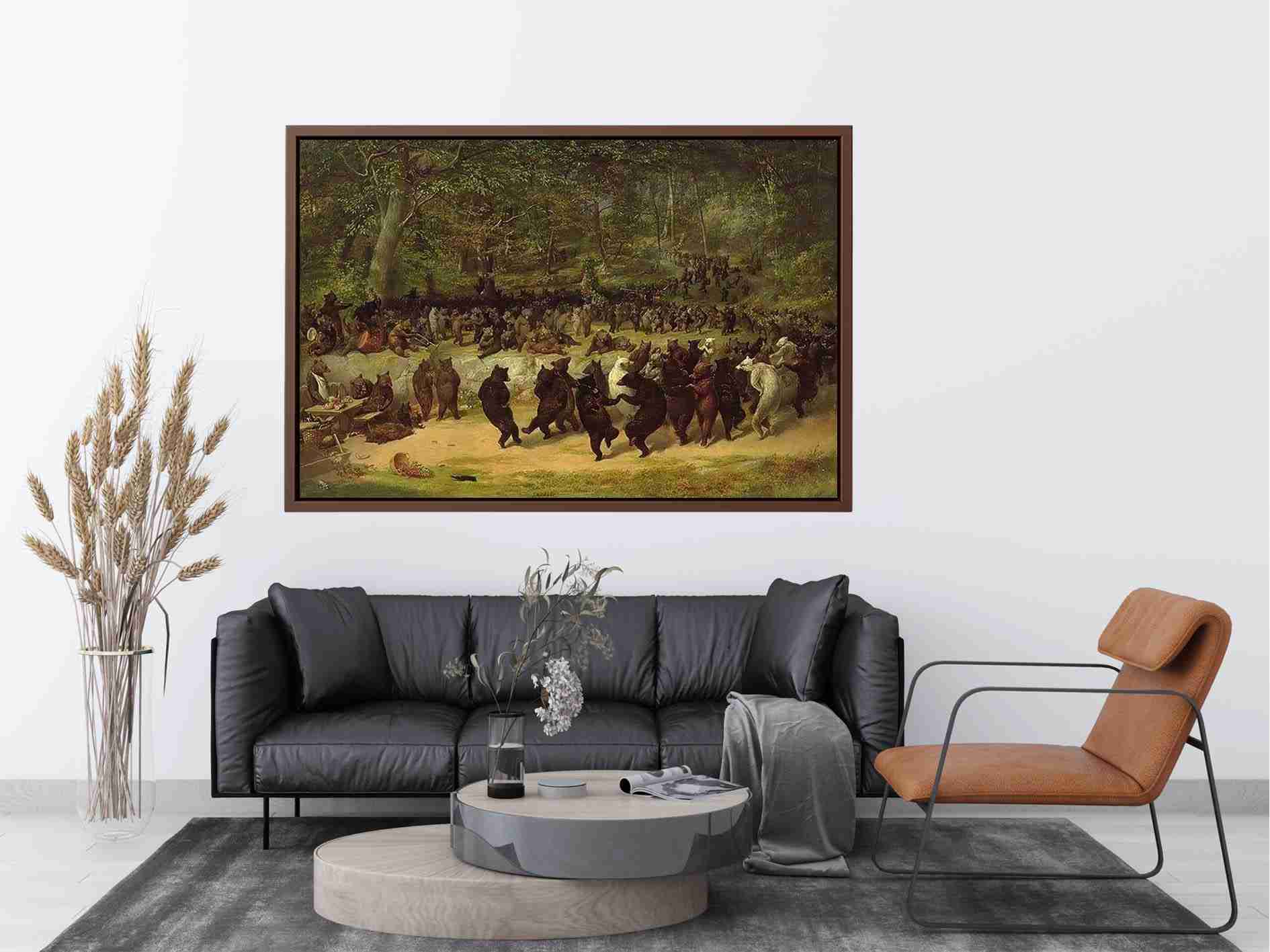 The Bear Dance by WILLIAM HOLBROOK BEARD Painting