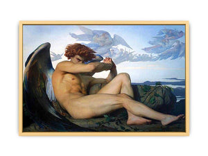 The Fallen Angel Painting Streched canvas