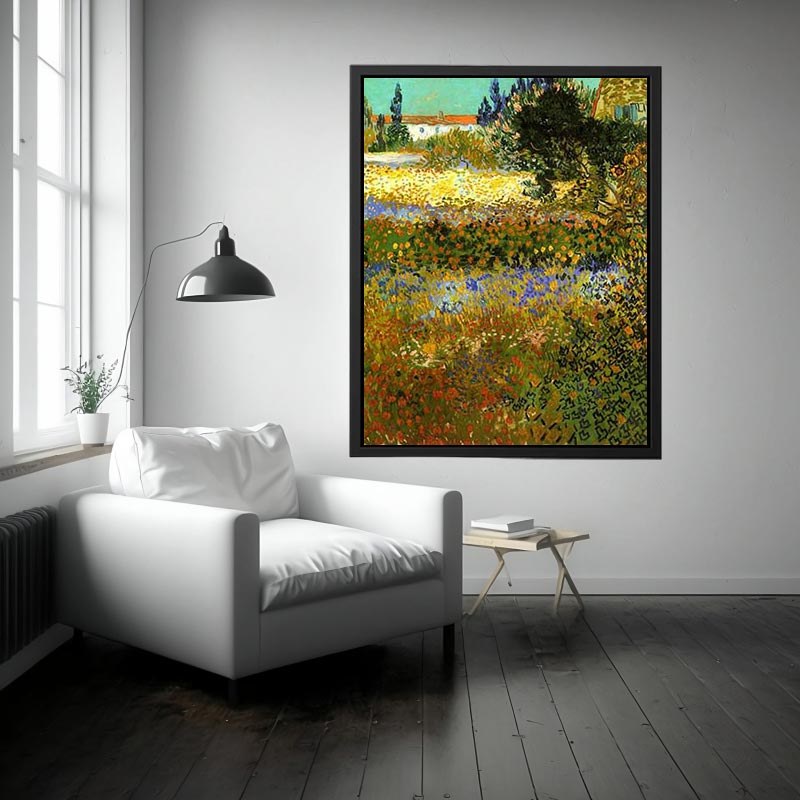 Garden in Bloom by Vincent van Gogh Painting