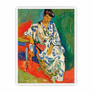 Madame Matisse in a Kimono by André Derain Framed Print