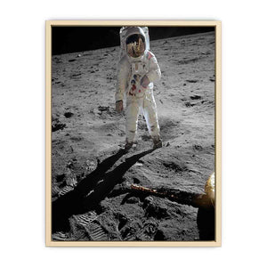 Astronaut Walk on Moon Art Print