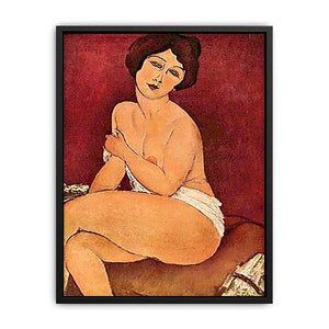 Sitting Nude By Modigliani