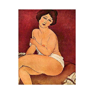 Sitting Nude By Modigliani