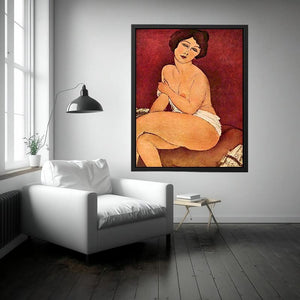 Sitting Nude By Modigliani