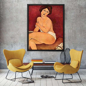 Sitting Nude By Modigliani