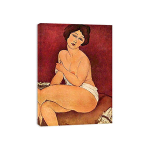 Sitting Nude By Modigliani