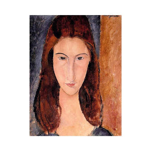 Portrait of Jeanne Hebuterne By Modigliani