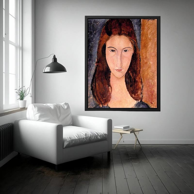 Portrait of Jeanne Hebuterne By Modigliani
