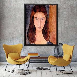 Portrait of Jeanne Hebuterne By Modigliani