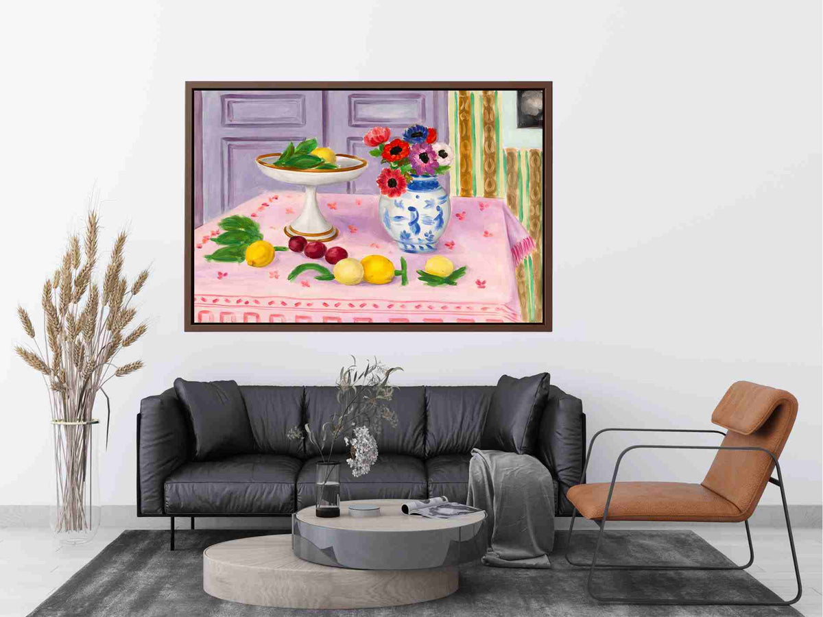 Pink Tablecloth by Henri Matisse