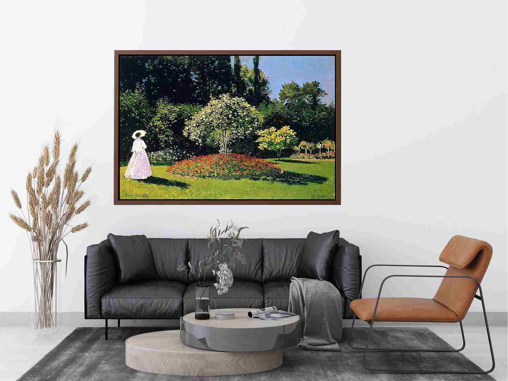 Woman In A Garden by Monet