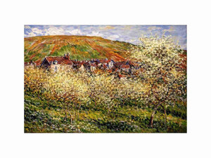Plum Trees in Blossom by Monet