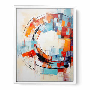 Circle Abstract Painting Framed Print