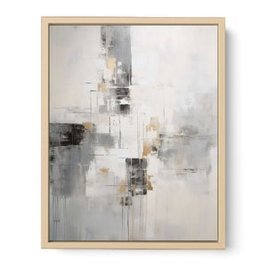 Abstract Black And Grey Painting-1 Poster