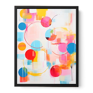 Abstract Mix Color Painting Canvas Print