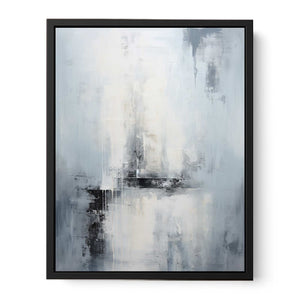 Grey Abstract Painting Canvas Print