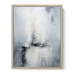 Grey Abstract Painting Art Print